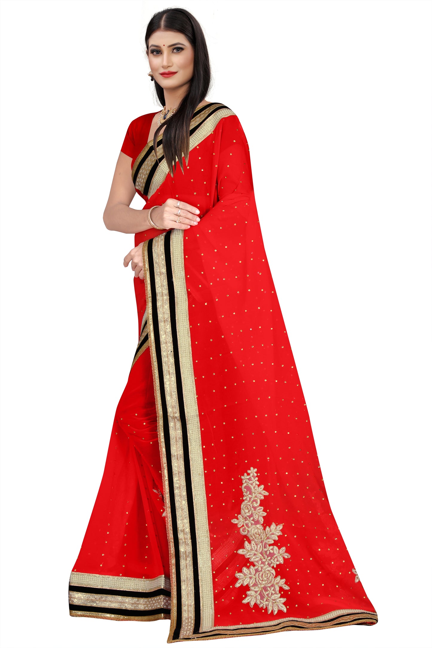 HEAVT LACE BORDER SAREES