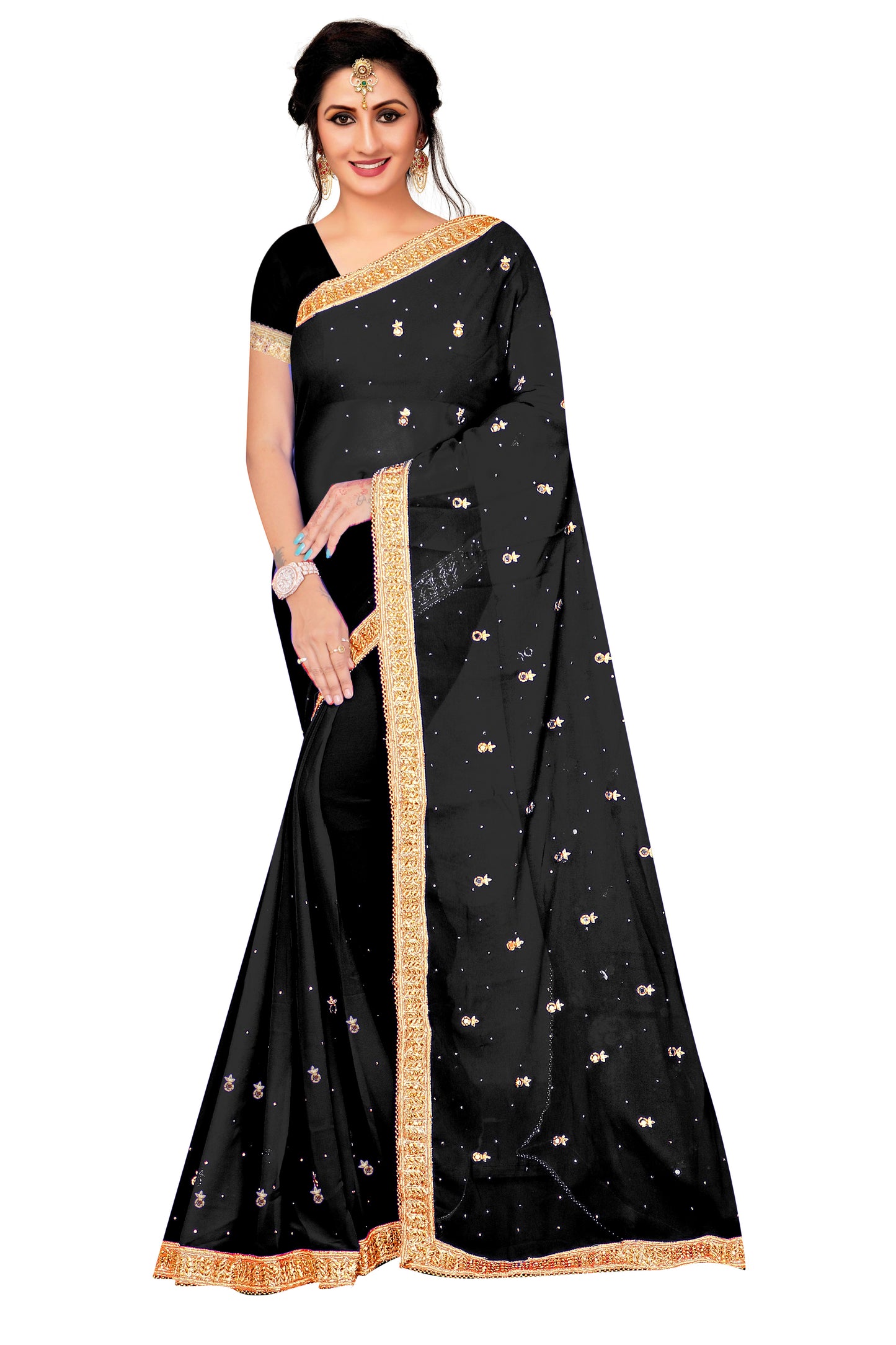 FANCY READYMADE LACE SAREES