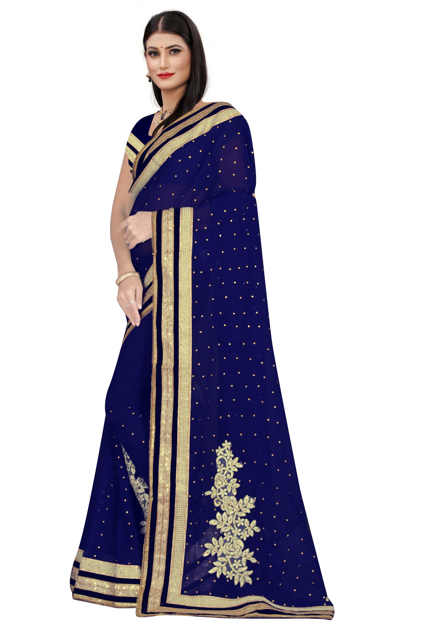 HEAVT LACE BORDER SAREES