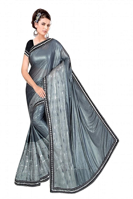 MALIA SILK DOLPHINE,VELVET BORDER PLUS READYMADE SAREES