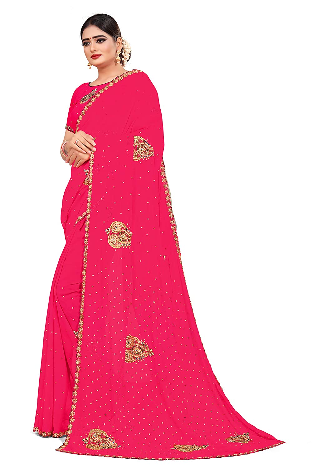 BAMBUU BUTA CUT WORK,STONE SAREES