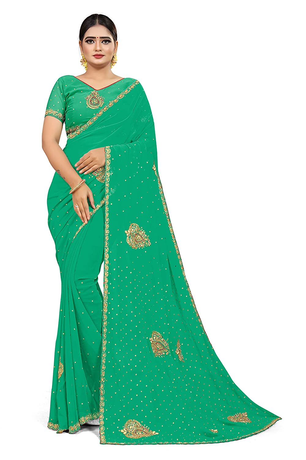 BAMBUU BUTA CUT WORK,STONE SAREES