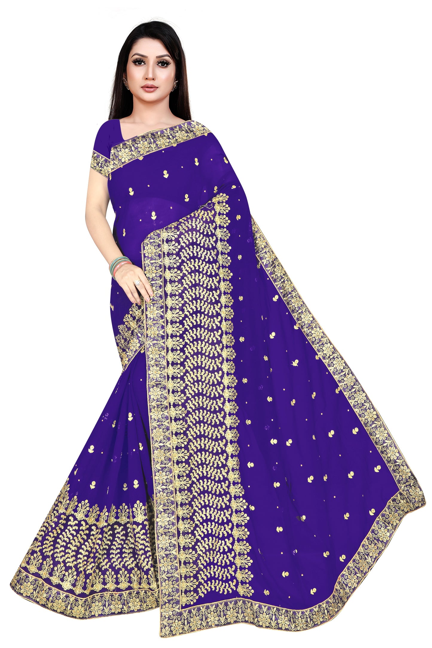 work jhalak zari stone handwro  all over border or buty SAREES