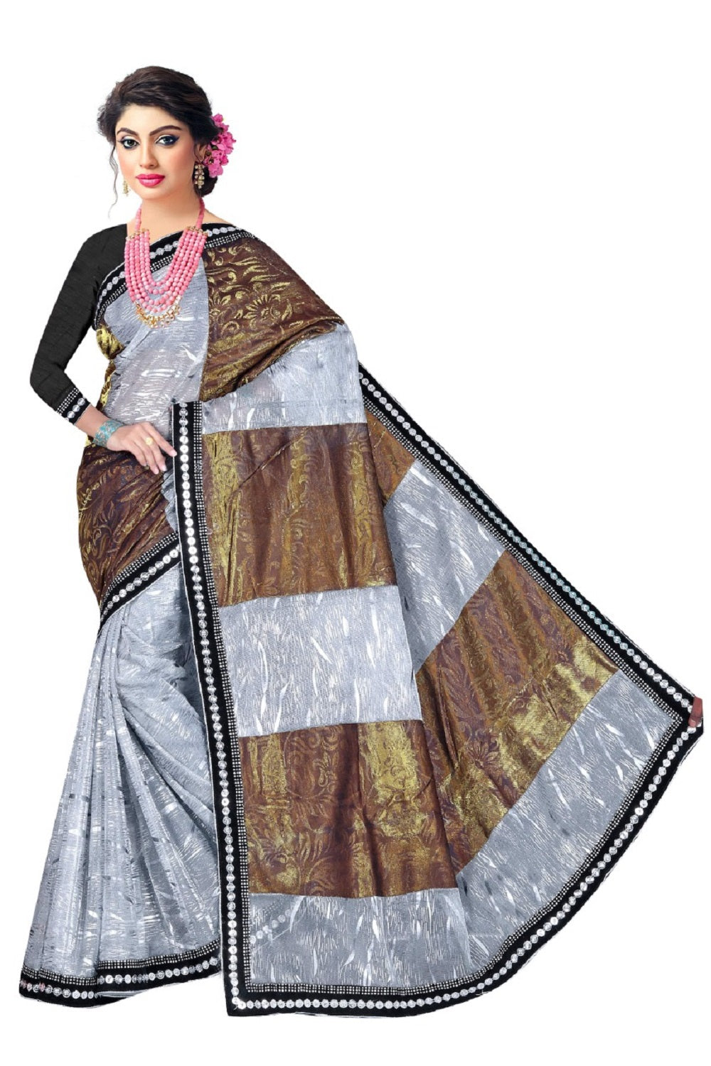 DOLPHINE RADHEY ZARI MULTI COLOUR CUT PACH VELVET SAREES