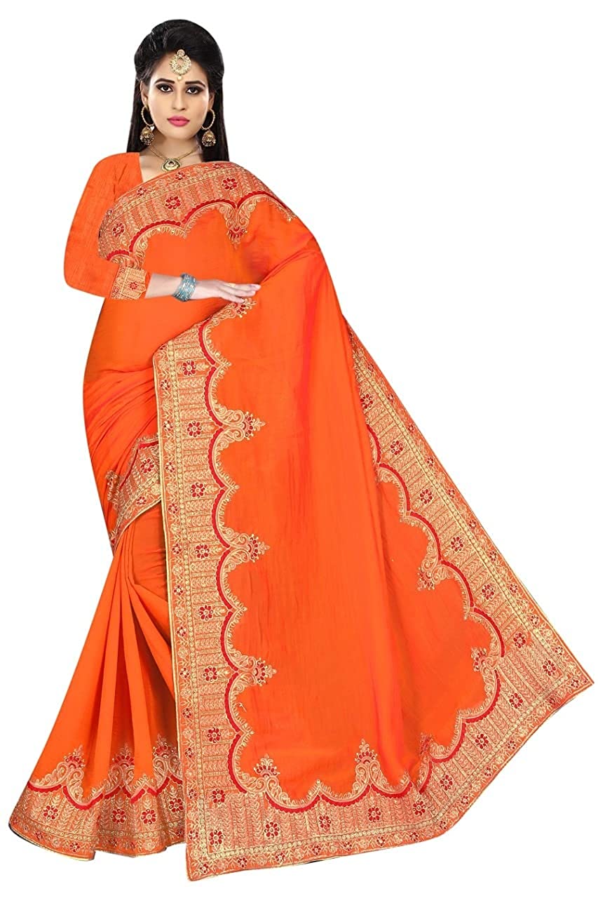 DUPION SILK WORK HEAVY BLOUSE ZARI STONE BORDER SAREES