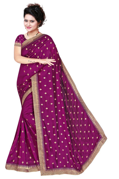 RESHAM ZARI BORDER ALL OVER BURFI SAREES